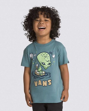 Kids' Vans Little Kids Alien Pool Party T-Shirt Blue | USA CXD-186570