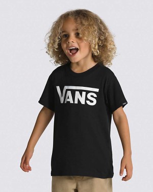 Kids' Vans Little Kids Classic T-Shirt Black White | USA XCL-634579