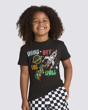 Kids' Vans Little Kids DJ Rocket Jam T-Shirt Black | USA SEW-534297