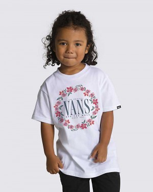 Kids' Vans Little Kids Laurel Floral T-Shirt White | USA XSD-769538