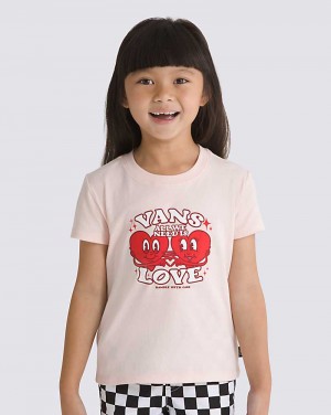 Kids' Vans Little Kids Love Heart Long Sleeve T-Shirt Rose | USA PIW-675280