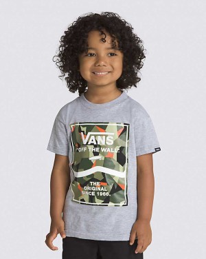 Kids' Vans Little Kids Print Box 2.0 T-Shirt Grey | USA PFR-280394