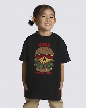 Kids' Vans Little Kids Skullburger T-Shirt Black | USA IMF-351708