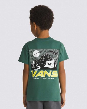 Kids' Vans Little Kids Space Camp T-Shirt Green | USA VKE-609751