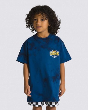 Kids' Vans Little Kids Topsun Tie Dye T-Shirt Blue | USA QNH-379281