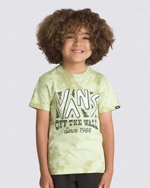 Kids' Vans Little Kids Trail Head Tie Dye T-Shirt Green | USA YHS-671293