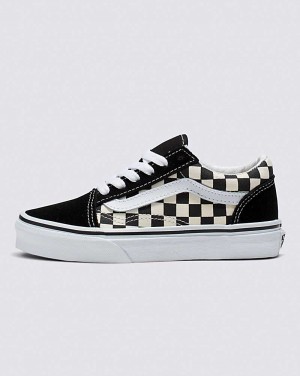 Kids' Vans Old Skool Shoes Black White | USA JBP-713950