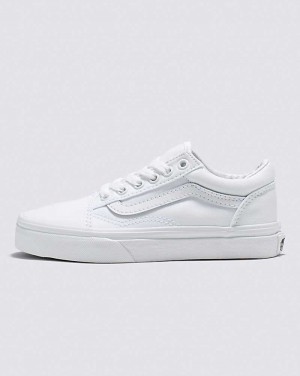 Kids' Vans Old Skool Shoes White | USA COV-752193