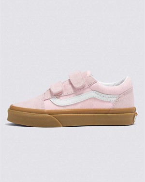 Kids' Vans Old Skool V Corduroy Shoes Pink | USA RKT-502879