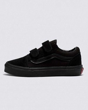 Kids' Vans Old Skool V Shoes Black | USA XUZ-410258