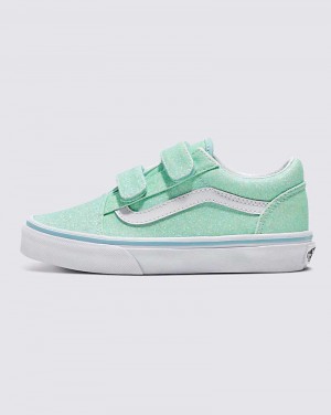 Kids' Vans Old Skool V Shoes Turquoise | USA IFO-620391