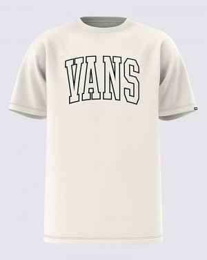 Men's Vans Arched Line T-Shirt White | USA WJS-742083