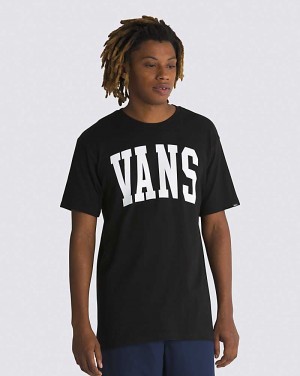 Men's Vans Arched T-Shirt Black | USA XCI-073489