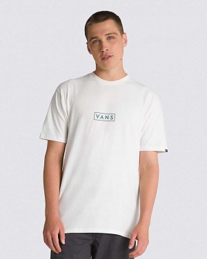 Men's Vans Classic Easy Box T-Shirt White | USA OZN-271038