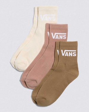 Men's Vans Classic Half Crew Sock Rose | USA HND-738156