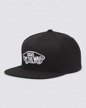 Men's Vans Classic Snapback Hats Black | USA FEW-627109