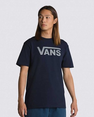 Men's Vans Classic T-Shirt Navy | USA VBY-573486