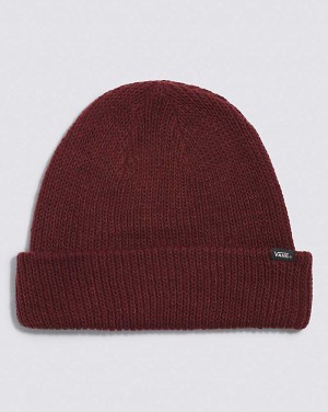 Men's Vans Core Basics Beanie Burgundy | USA YID-519768