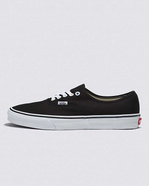 Men's Vans Customs Authentic Wide Shoes Black | USA ZPW-138794