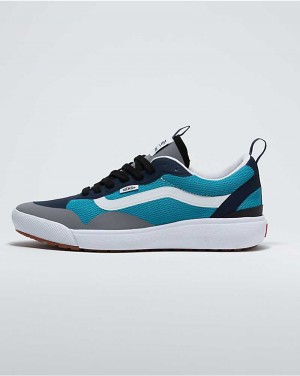 Men's Vans Customs Barrier Reef UltraRange EXO Shoes Blue | USA REK-748210