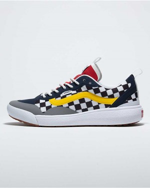 Men's Vans Customs Checkerboard UltraRange EXO Shoes Multicolor | USA SDZ-973265