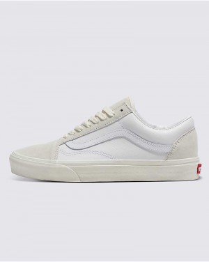 Men's Vans Customs Elevated Marshmallow Old Skool Shoes White | USA FWB-408215