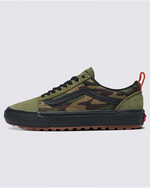 Men's Vans Customs Jungle Old Skool MTE-1 Shoes Olive | USA RTA-713680