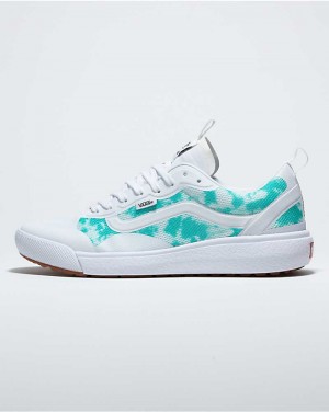 Men's Vans Customs UltraRange EXO Shoes Turquoise White | USA NMS-587921