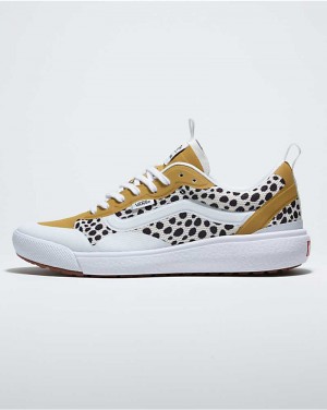 Men's Vans Customs UltraRange EXO Shoes Yellow White | USA HSB-281743