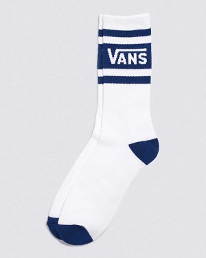 Men's Vans Drop V Crew Sock Blue | USA THG-254673