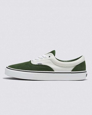 Men's Vans Era Mini Cord Skate Shoes Green White | USA VRG-295146