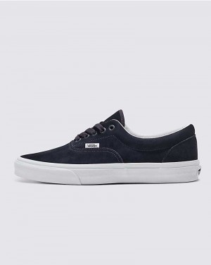 Men's Vans Era Pig Suede Skate Shoes Black | USA VAE-051693