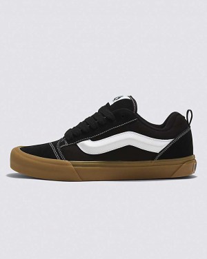 Men's Vans Knu Skool Shoes Black | USA JKU-520983