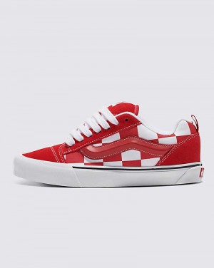 Men's Vans Knu Skool Shoes Red | USA JXH-492670