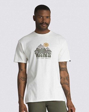 Men's Vans Mountain View T-Shirt White | USA DHY-980325