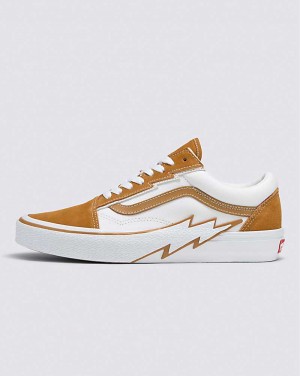 Men's Vans Old Skool Bolt Shoes Brown | USA RXU-079843