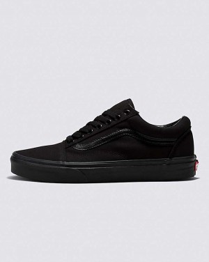 Men's Vans Old Skool Canvas Shoes Black | USA AJG-095634