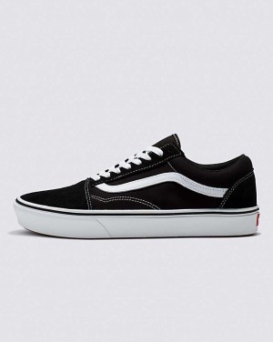 Men's Vans Old Skool ComfyCush Shoes Black White | USA CLK-317296