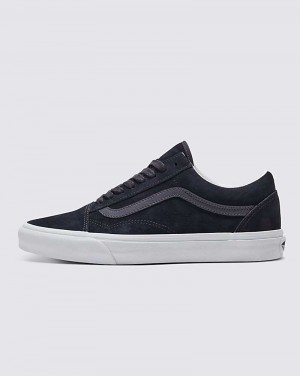 Men's Vans Old Skool Pig Suede Shoes Black | USA CLM-743692