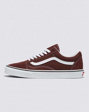 Men's Vans Old Skool Shoes Chocolate | USA FDU-407631