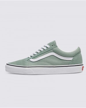 Men's Vans Old Skool Shoes Green | USA KQY-680435