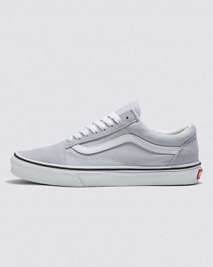 Men's Vans Old Skool Shoes Grey White | USA RYM-139284