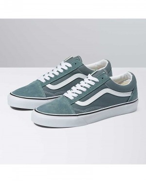 Men's Vans Old Skool Shoes Turquoise | USA JAV-689274