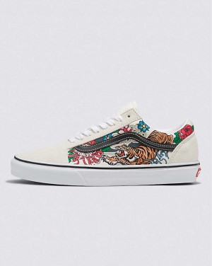 Men's Vans Old Skool Tiger Floral Shoes Multicolor | USA UTK-129368