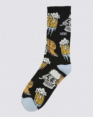 Men's Vans Outer Limits Crew Sock Black | USA IJV-392670