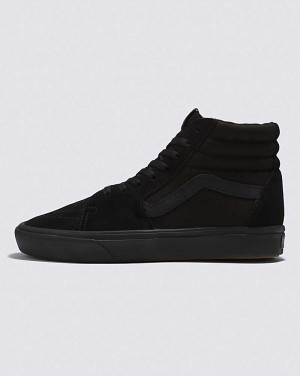 Men's Vans Sk8-Hi ComfyCush Shoes Black | USA SPB-872956