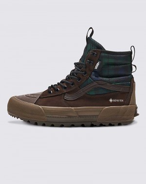 Men's Vans Sk8-Hi GORE-TEX MTE-3 Shoes Brown Green | USA SVY-950178