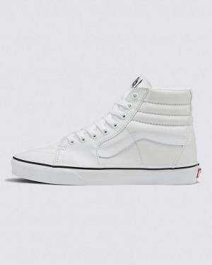 Men's Vans Sk8-Hi Glow Shoes White | USA QBK-250637