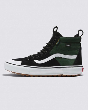 Men's Vans Sk8-Hi MTE-2 Shoes Black Green | USA QMW-568490