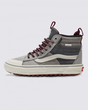 Men's Vans Sk8-Hi MTE-2 Shoes Grey | USA SRZ-185962